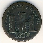Gibraltar, 1 quarto, 1810