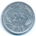 Denmark, 25 эре (1874 г.)