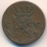Нидерланды, 1/2 цента (1818–1837 г.)