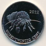 Остров Святого Евстафия., 25 центов (2012 г.)