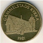 Sweden., 15 kronor, 1981