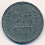 Netherlands, 25 cents, 1941–1943