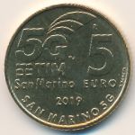 San Marino, 5 евро (2019 г.)