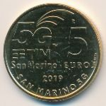 San Marino, 5 евро (2019 г.)