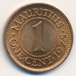 Маврикий, 1 цент (1953–1978 г.)