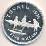 Tuvalu, 5 dollars, 1976