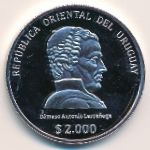 Uruguay, 2000 pesos, 2016