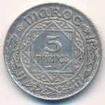 Morocco, 5 francs, 1928–1933