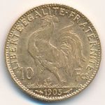 Франция, 10 франков (1899–1914 г.)