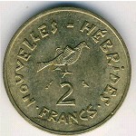 Новые Гебриды, 2 франка (1973–1979 г.)