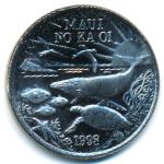 Гавайские острова., 1 доллар (1998 г.)