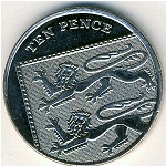 Great Britain, 10 pence, 2008–2010
