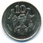 Кипр, 10 центов (1985–1990 г.)