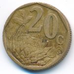ЮАР, 20 центов (2006–2019 г.)