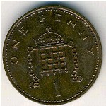Great Britain, 1 penny, 1982–1984