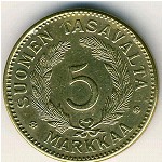 Финляндия, 5 марок (1946–1952 г.)