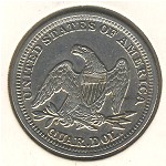 USA, Quarter dollar, 1856–1866