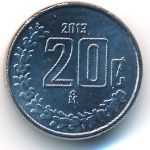 Mexico, 20 centavos, 2009–2015