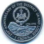 Gibraltar, 1 crown, 2002