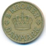Denmark, 2 kroner, 1936–1941