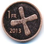 Катанга, 1 франк (2013 г.)