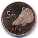 Катанга., 5 франков (2013 г.)