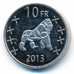 Катанга, 10 франков (2013 г.)