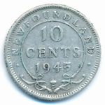 Ньюфаундленд, 10 центов (1945–1947 г.)