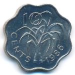 Свазиленд, 10 центов (1986–1992 г.)