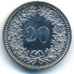 Швейцария, 20 раппенов (1939–2019 г.)