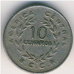 Коста-Рика, 10 сентимо (1972–1975 г.)