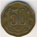 Chile, 50 pesos, 1981–1987