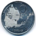 Virgin Islands, 1 dollar, 2015