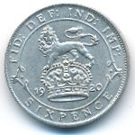 Великобритания, 6 пенсов (1920–1925 г.)