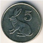 Зимбабве, 5 центов (1980–1999 г.)