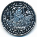 Gibraltar, 1 crown, 2003