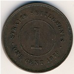 Стрейтс-Сетлментс, 1 цент (1872–1883 г.)