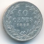 Netherlands, 10 cents, 1898–1901
