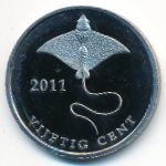 Sint Eustatius., 50 cents, 2011