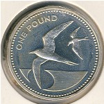 Остров Святой Елены и острова Вознесения, 1 фунт (1984 г.)