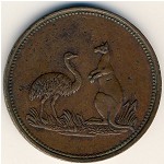 Австралия, 1/2 пенни (1860 г.)