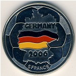 Congo Democratic Repablic, 5 francs, 2001
