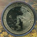 New Zealand, 1 dollar, 2012