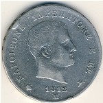 Italy, 5 lire, 1809–1814