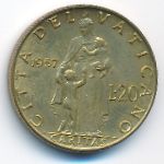 Vatican City, 20 lire, 1957