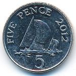 Гернси, 5 пенсов (2012 г.)