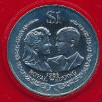 Острова Кука, 1 доллар (1986 г.)