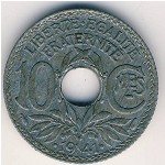 France, 10 centimes, 1941
