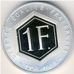 Франция, 1 франк (1988 г.)