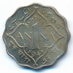 Британская Индия, 1 анна (1941 г.)